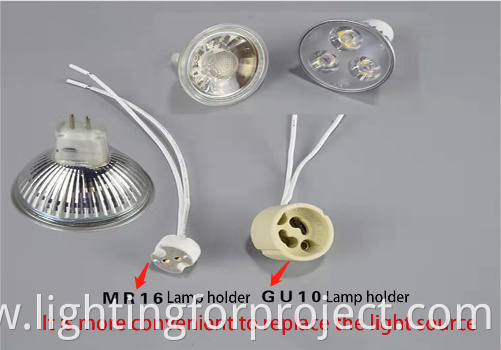 Medium and low style round fixed recessed ceiling frame apply to Gu5.3 Gu10 Mr16 Led ceiling Spotlight